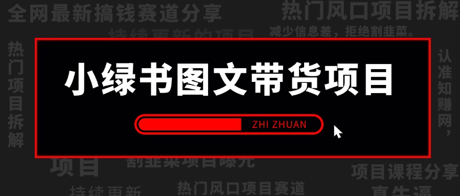 【2024.9.28】小绿书（公众号）图文带货项目，保姆级操作变现指南-老张项目网