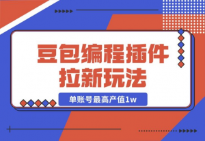 【2024.10.27】豆包MarsCode编程插件拉新玩法，单账号最高产值1w-老张项目网