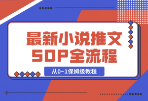 【2024.11.03】最新小说推文SOP全流程，从0~1保姆级教程，不用出镜不用拍视频-老张项目网