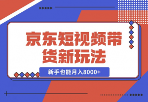 【2024.12.12】京东短视频带货新玩法，长期管道收益，新手也能月入8000+-老张项目网